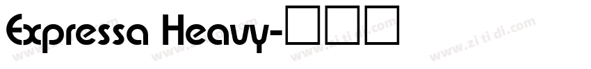 Expressa Heavy字体转换